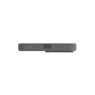 UNIQ etui Lino Hue iPhone 13 Pro Max 6,7" szary/charcoal grey MagSafe