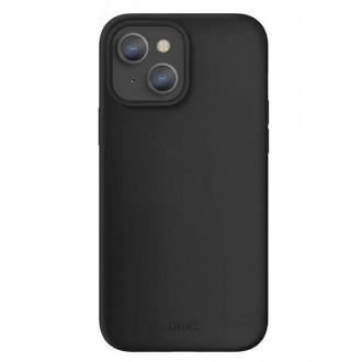 UNIQ etui Lino iPhone 13 6,1" czarny/ink black