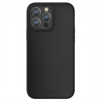 UNIQ etui Lino iPhone 13 Pro Max 6,7" czarny/ink black