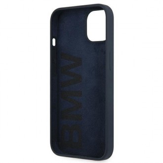 Etui BMW BMHCP13MSILNA iPhone 13 6,1" granatowy/navy hardcase Silicone Signature