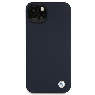 Etui BMW BMHCP13SSILNA iPhone 13 mini 5,4" granatowy/navy hardcase Silicone Signature