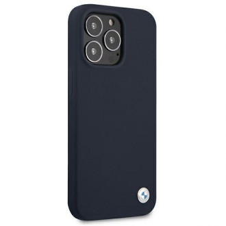 Etui BMW BMHCP13XSILNA iPhone 13 Pro Max 6,7" granatowy/navy hardcase Silicone Signature