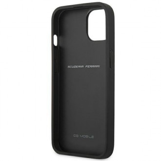 Ferrari FESAXHCP13SBK iPhone 13 mini 5,4&quot; černo/černé pevné pouzdro On Track Carbon Stripe
