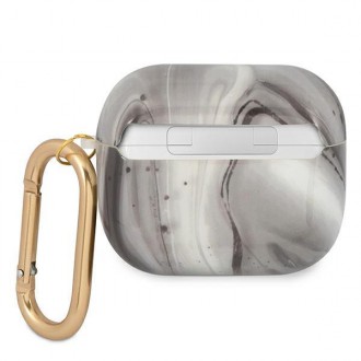 Guess GUA3UNMK kryt AirPods 3 black/black Marble Collection