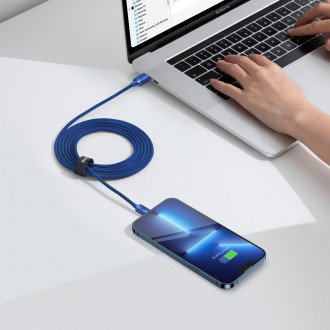 [PO VRÁCENÍ] Kabel Baseus Crystal Shine Series USB kabel pro rychlé nabíjení a přenos dat USB Typ C - USB Typ C 100W 2m modrý (CAJY000703)