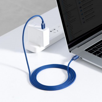 [PO VRÁCENÍ] Kabel Baseus Crystal Shine Series USB kabel pro rychlé nabíjení a přenos dat USB Typ C - USB Typ C 100W 2m modrý (CAJY000703)