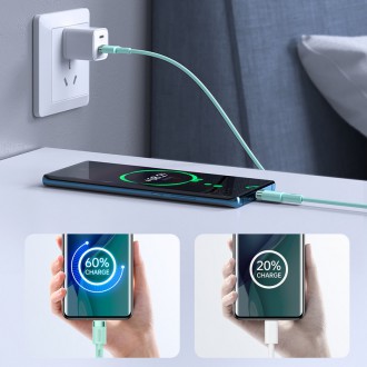 [RETURNED ITEM] Joyroom durable USB Type C cable - USB Type C 3A 1.8m green (S-1830N9)
