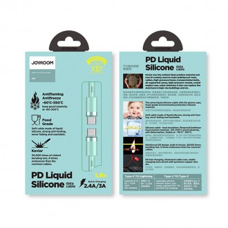[RETURNED ITEM] Joyroom durable USB Type C cable - USB Type C 3A 1.8m green (S-1830N9)