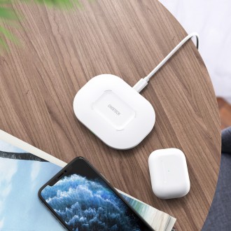 Choetech Qi 15W wireless charger + USB cable - USB Type C 1m white (T550-F-V2)