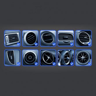 Gravity smartphone car holder, air vent blue (YC08)