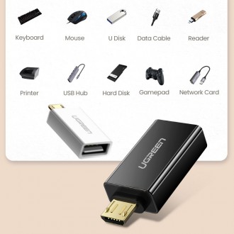 [RETURNED ITEM] Ugreen adapter micro USB adapter - USB 2.0 OTG white (US195)