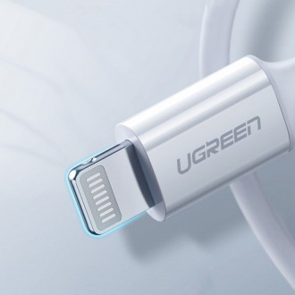 Ugreen kabel MFi USB Type C - Lightning 20W 3A 1,5 m bílý (US171)