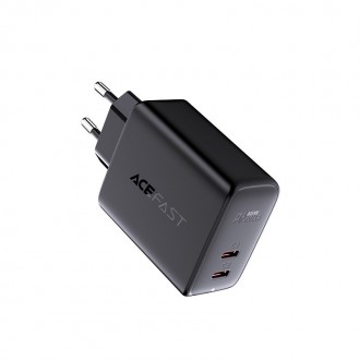 Acefast charger 2x USB Type C 40W, PPS, PD, QC 3.0, AFC, FCP white (A9 white)