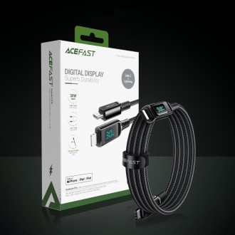 Acefast cable USB Type C - USB Type C 2m, 100W (20V / 5A) black (C6-03 Black)