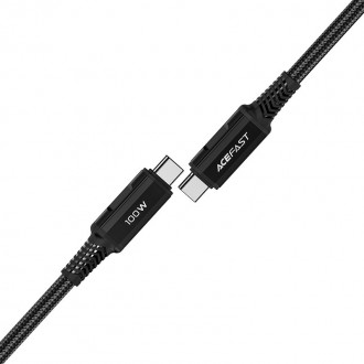 Acefast cable USB Type C - USB Type C 2m, 100W (20V / 5A) black (C4-03 Black)