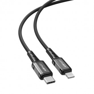 Acefast cable MFI USB Type C - Lightning 1.2m, 30W, 3A black (C1-01 black)