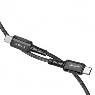 Acefast cable USB Type C - USB Type C 1.2m, 60W (20V / 3A) black (C1-03 black)