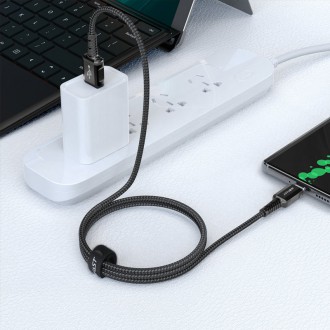 Acefast USB cable - USB Type C 1.2m, 3A black (C1-04 black)
