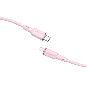 Acefast cable MFI USB Type C - Lightning 1.2m, 30W, 3A pink (C2-01 pink)