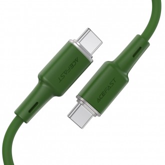 Acefast cable USB Type C - USB Type C 1.2m, 60W (20V / 3A) green (C2-03 oliver green)