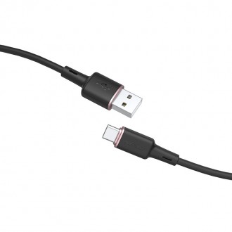 Acefast USB cable - USB Type C 1.2m, 3A black (C2-04 black)