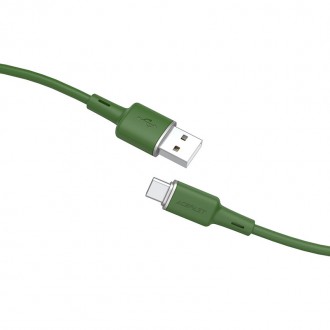 Acefast USB cable - USB Type C 1.2m, 3A green (C2-04 oliver green)