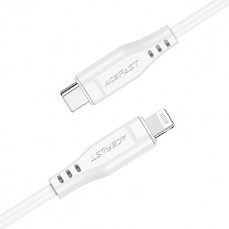 Acefast cable MFI USB Type C - Lightning 1.2m, 30W, 3A white (C3-01 white)