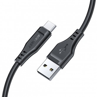 Acefast USB cable - USB Type C 1.2m, 3A black (C3-04 black)