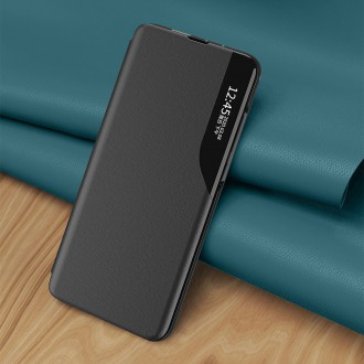 Eco Leather View Case Elegant Flip Cover with Stand Function Poco M4 Pro 5G Blue