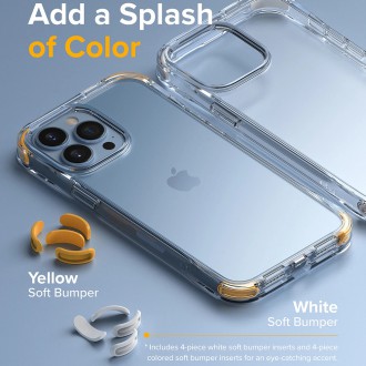 Ringke Fusion + Combo Armored Case for iPhone 13 Pro Max Housing Cover with Gel Frame, Strap - Yellow (FPB578E67)
