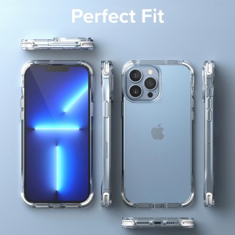 Ringke Fusion + Combo Armored Case for iPhone 13 Pro Max Housing Cover with Gel Frame + Black Strap (FPB578E55)
