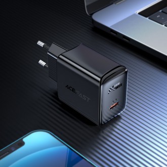 Acefast fast charger USB Type C 20W Power Delivery black (A1 EU black)