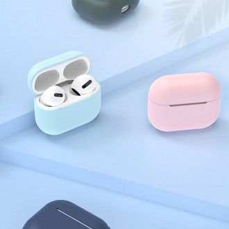 Pouzdro pro AirPods Pro 2 / AirPods Pro silikonový měkký kryt na sluchátka bílý (pouzdro C)