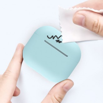 Pouzdro pro AirPods Pro 2 / AirPods Pro silikonový měkký kryt na sluchátka bílý (pouzdro C)