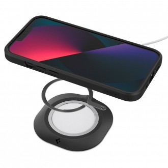 Spigen ONETAP MAGNETICKÝ PRSTENOVÝ ADAPTÉR MAGSAFE MATNÁ ČERNÁ