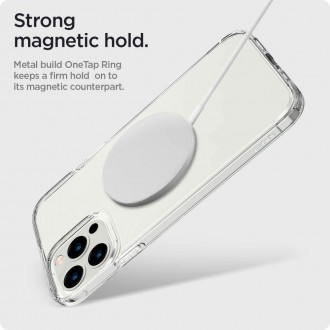Spigen ONETAP MAGNETICKÝ PRSTENOVÝ ADAPTÉR MAGSAFE MATNÁ ČERNÁ