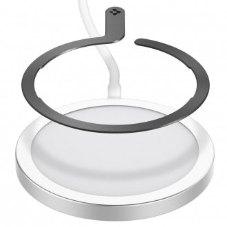 Spigen ONETAP MAGNETICKÝ PRSTENOVÝ ADAPTÉR MAGSAFE MATNÁ ČERNÁ