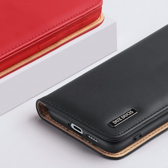 Dux Ducis Hivo Leather Flip Cover Genuine Leather Wallet For Cards And Documents Samsung Galaxy S22 + (S22 Plus) Black