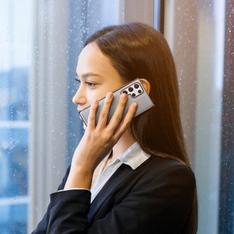 Dux Ducis Fino case is made of nylon material for Samsung Galaxy S22 Ultra blue