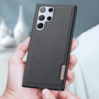 Dux Ducis Fino case is made of nylon material for Samsung Galaxy S22 Ultra blue