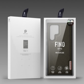 Dux Ducis Fino case is made of nylon material for Samsung Galaxy S22 Ultra green