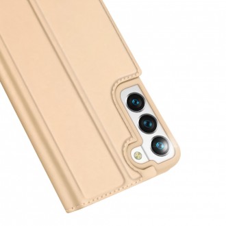 Dux Ducis Skin Pro Holster Cover Flip Cover for Samsung Galaxy S22 gold