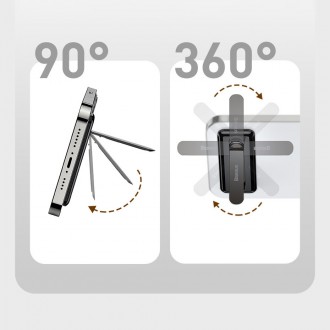 Baseus samolepicí skládací stojan na telefon černý (LUXZ000001)