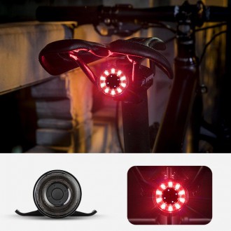 [RETURNED ITEM] Wozinsky LED rear bicycle light with micro USB red light 5 modes black (WRBLB2)