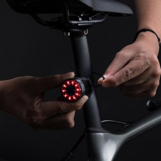 [RETURNED ITEM] Wozinsky LED rear bicycle light with micro USB red light 5 modes black (WRBLB2)