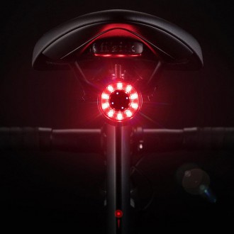 [RETURNED ITEM] Wozinsky LED rear bicycle light with micro USB red light 5 modes black (WRBLB2)