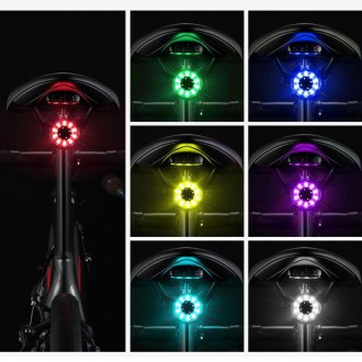 [RETURNED ITEM] Wozinsky LED rear bicycle light with micro USB red light 5 modes black (WRBLB2)
