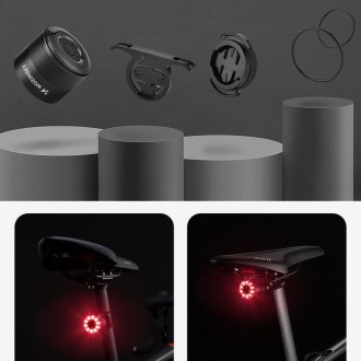 [RETURNED ITEM] Wozinsky LED rear bicycle light with micro USB red light 5 modes black (WRBLB2)