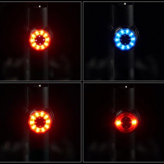 [RETURNED ITEM] Wozinsky LED rear bicycle light with micro USB red light 5 modes black (WRBLB2)