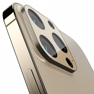 KRYT FOTOAPARÁTU Spigen OPTIK.TR OCHRANA FOTOAPARÁTU 2 BALENÍ IPHONE 13 PRO / 13 PRO MAX GOLD